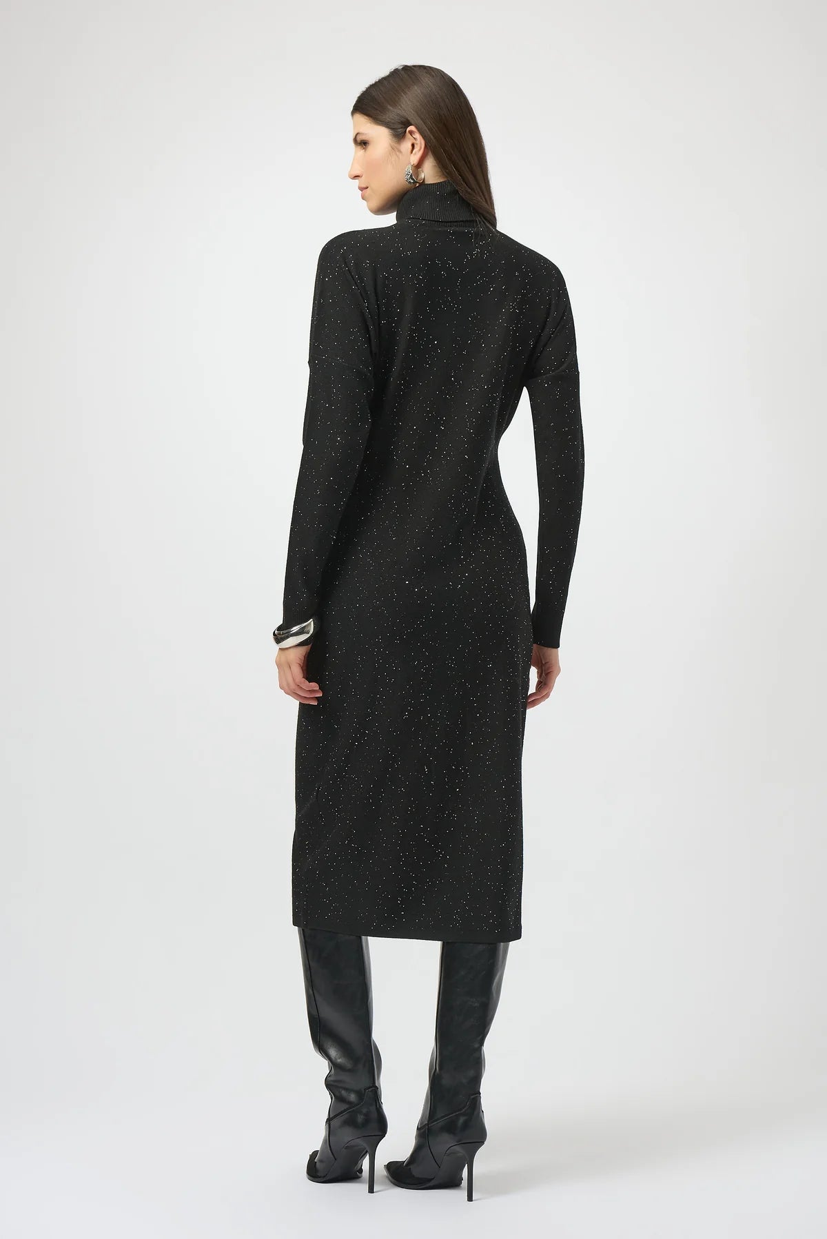 RIBKO SWEATER DRESS SEQUIN