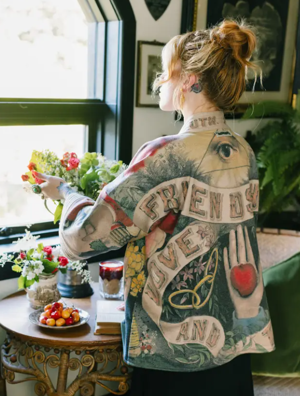 MARKET JACKET CARDIGAN FLEECE KIMONO