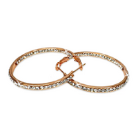 JACQUELINE KENT RHINESTONE HOOP 40MM