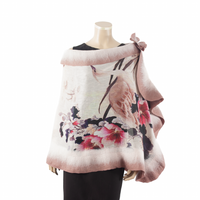 GALINA FELT WRAP WITH BROOCH