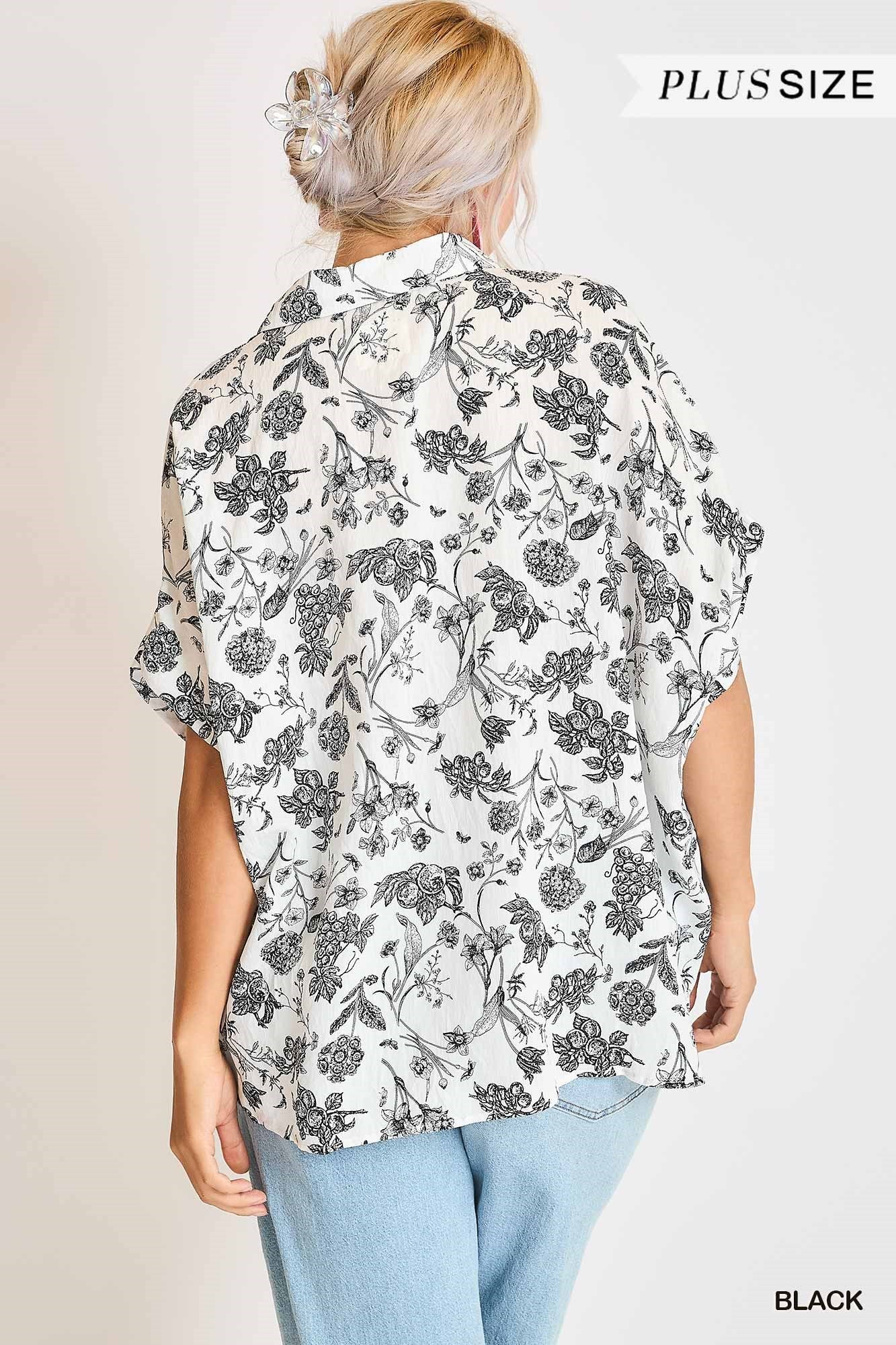 TOILE BUTTON DOWN TOP
