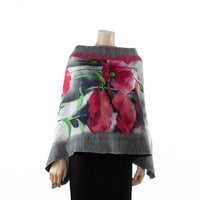 GALINA FELT WRAP WITH BROOCH
