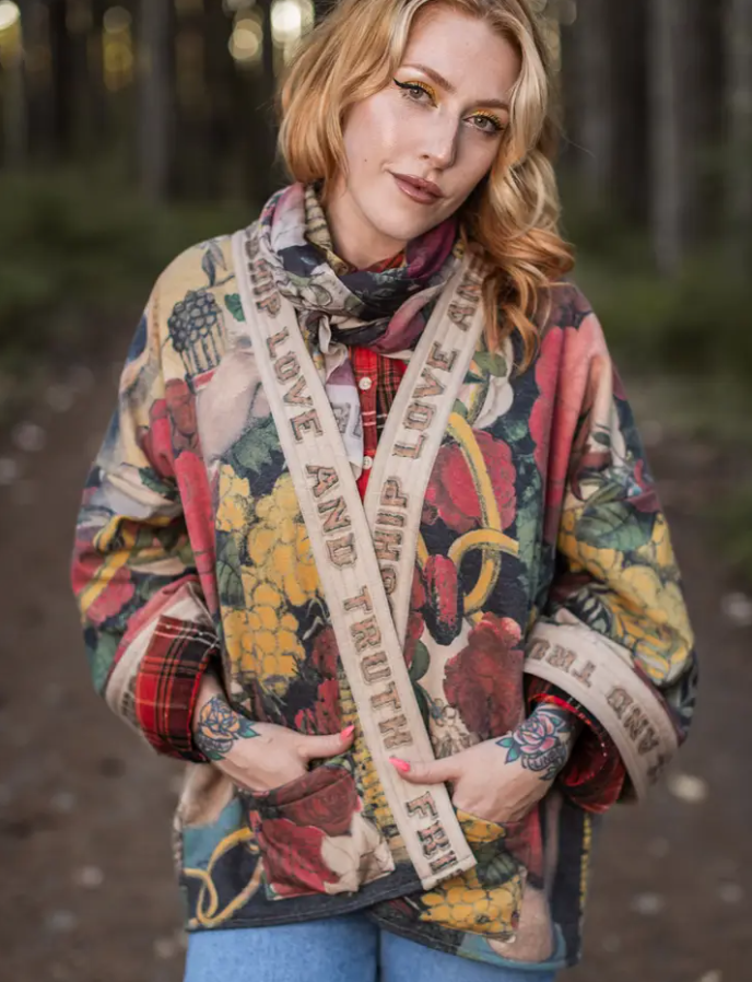 MARKET JACKET CARDIGAN FLEECE KIMONO