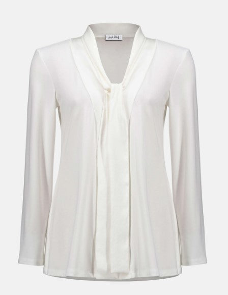 JOSEPH RIBKOFF TUNIC KNIT SATIN STRAIGHT