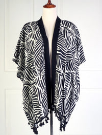 SUMMER PRINT  KIMONO W/TASSEL