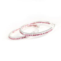 JACQUELINE KENT RHINESTONE HOOP 40MM