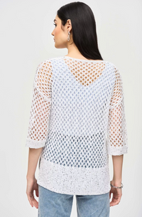 JOSEPH RIBKOFF  SWEATER - OPEN SEQUIN