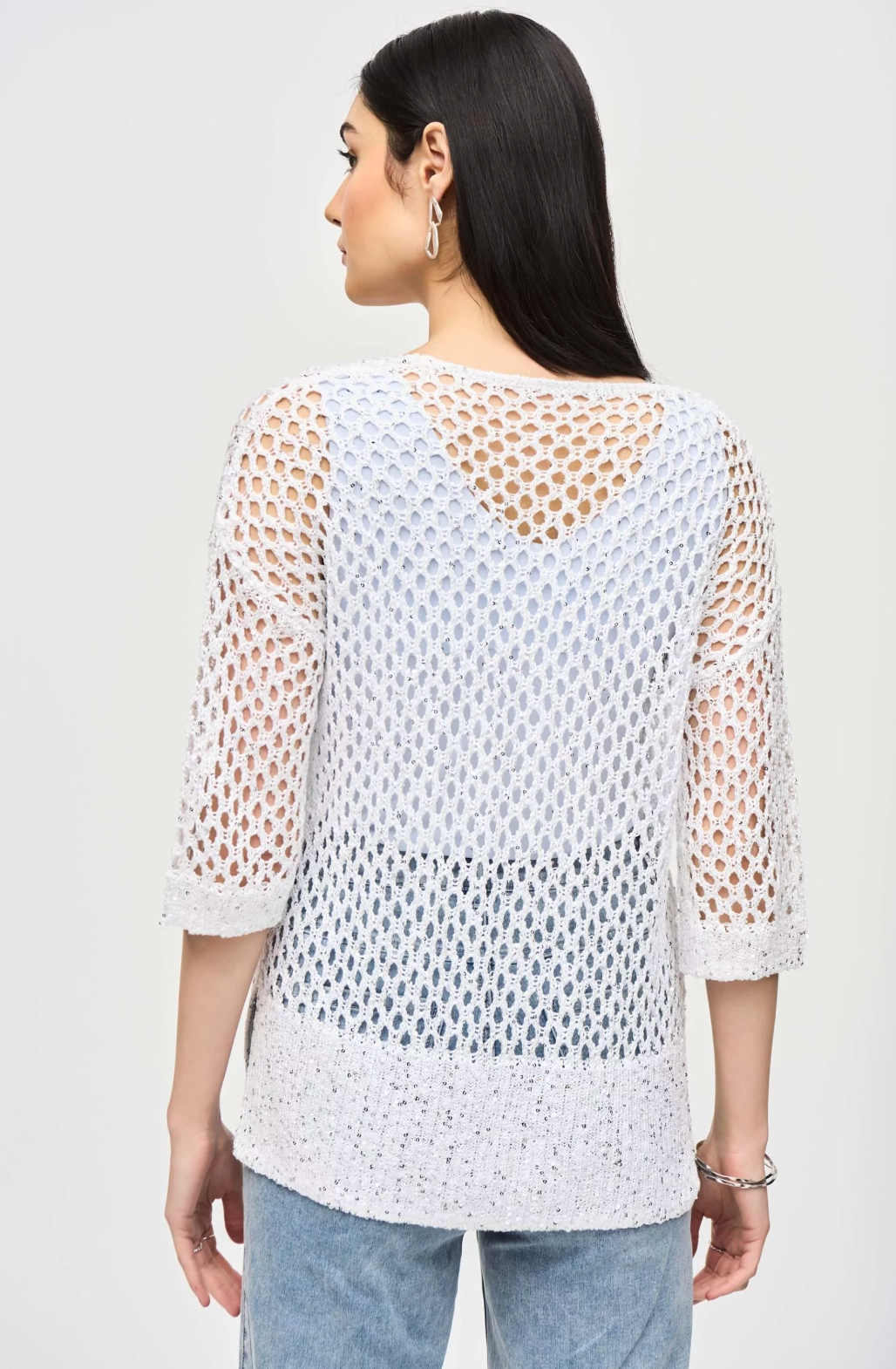 JOSEPH RIBKOFF  SWEATER - OPEN SEQUIN