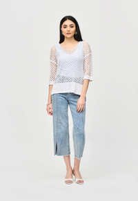 JOSEPH RIBKOFF  SWEATER - OPEN SEQUIN