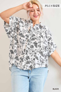 TOILE BUTTON DOWN TOP
