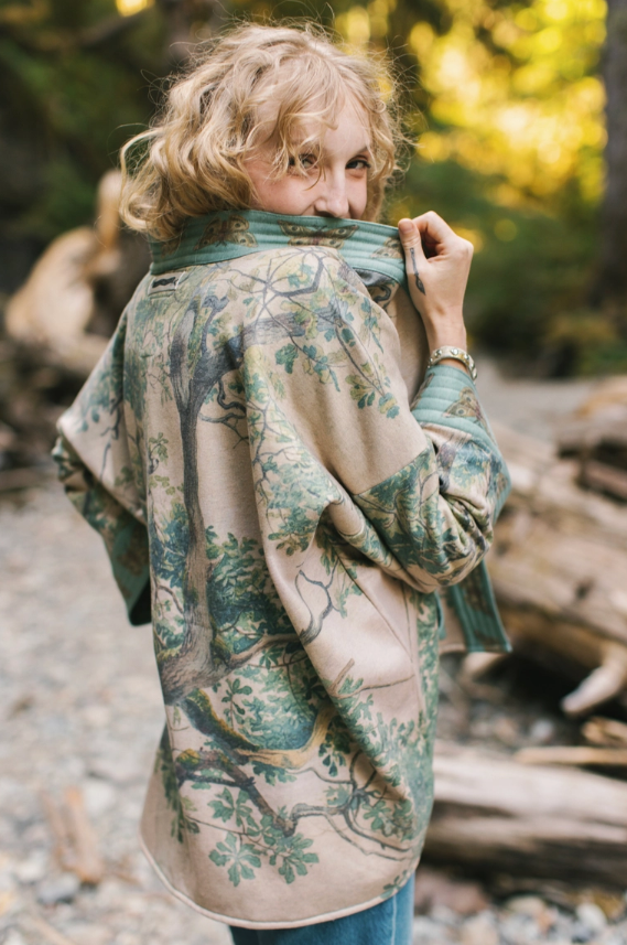 MARKET JACKET CARDIGAN FLEECE KIMONO