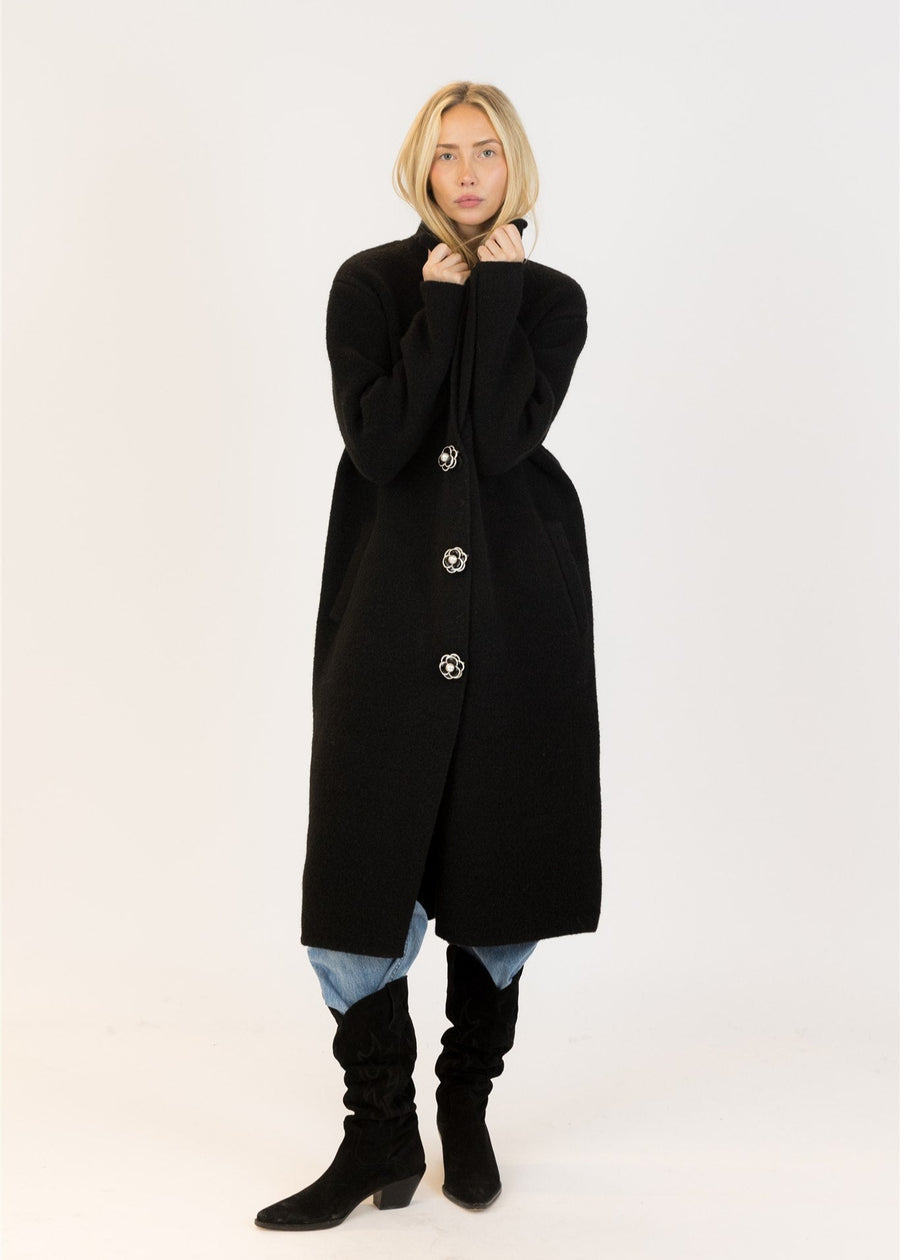 LYLA SWEATER COAT RHN BUTTONS
