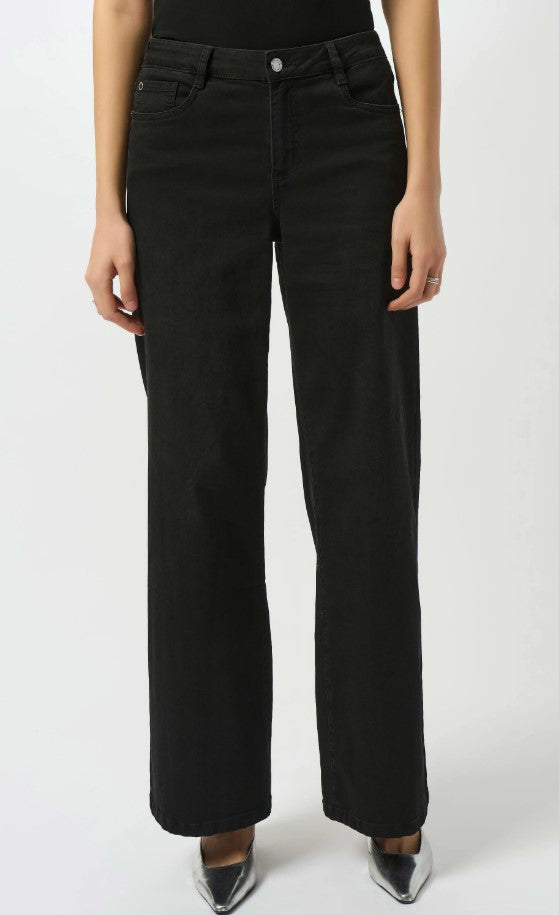 JOSEPH RIBKOFF CLASSIC WIDE LEG STRETCH JEAN