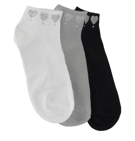 SHORT HEART CRYSTAL SOCKS