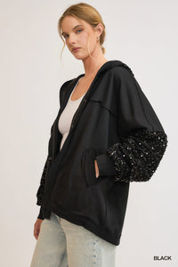 HOODIE WITH SEQUIN