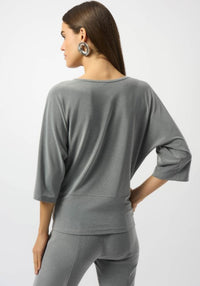 JOSEPH RIBKOFF SILKY KNIT KNOT TOP