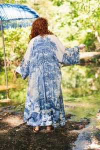 MARKET OF STARS KIMONO OPERA ROBE WITH BELT