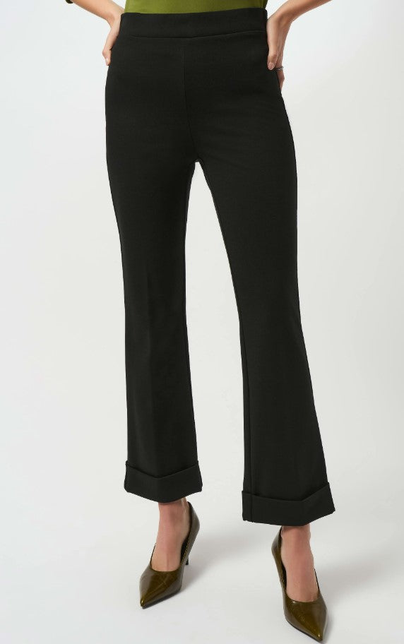 JOSEPH RIBKOFF HEAVY KNIT FALRED PULL ON PANT