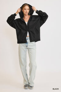HOODIE WITH SEQUIN