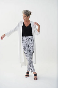JOSEPH RIBKOFF STUDDED WITH SLIT CARDIGAN