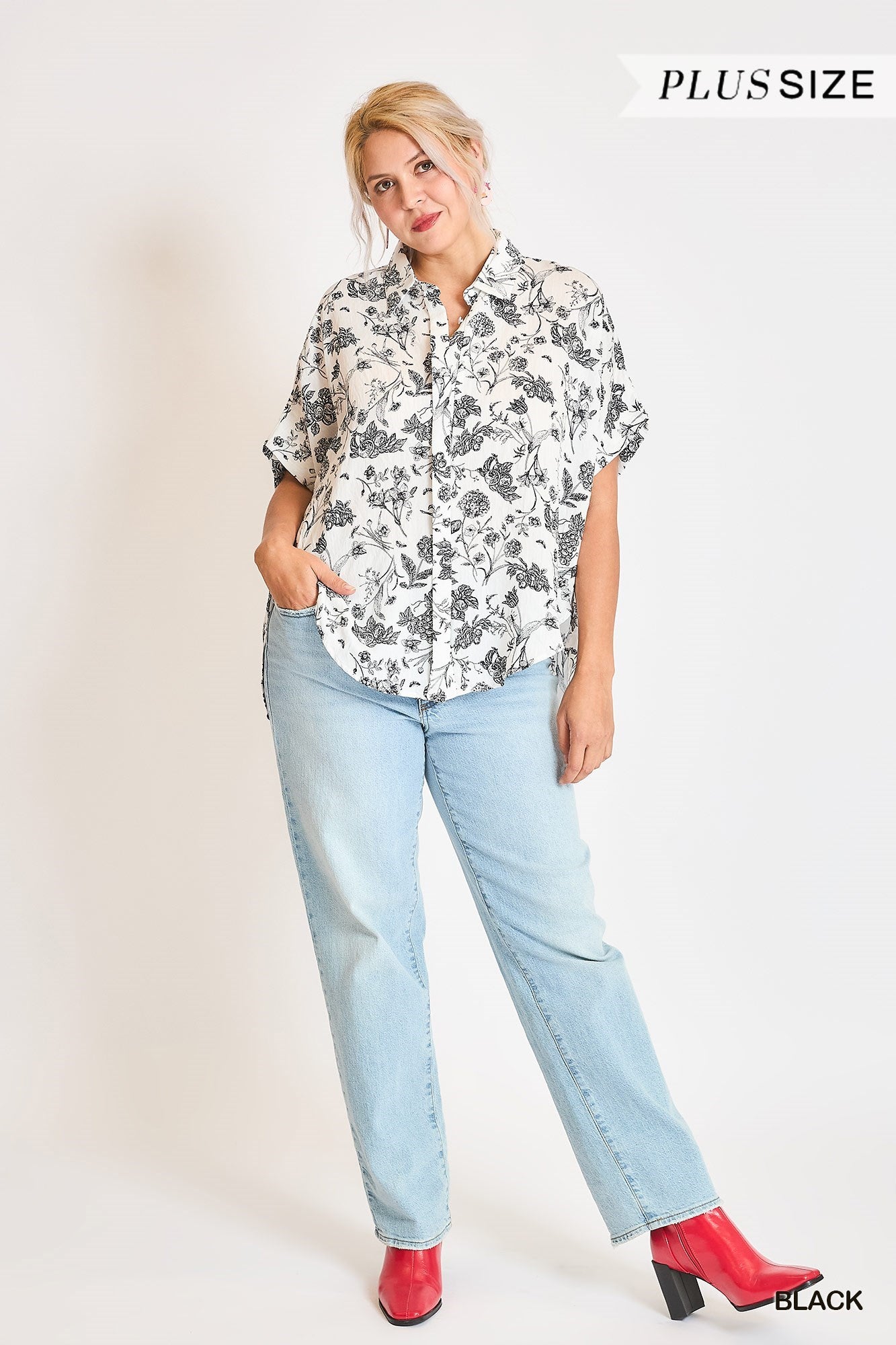 TOILE BUTTON DOWN TOP