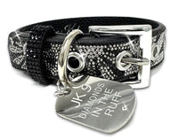JK DOG COLLAR FLOWER POWER DIAMOND IN RUFF