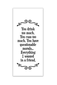 SCRUNCHY TEA TOWEL SILLY