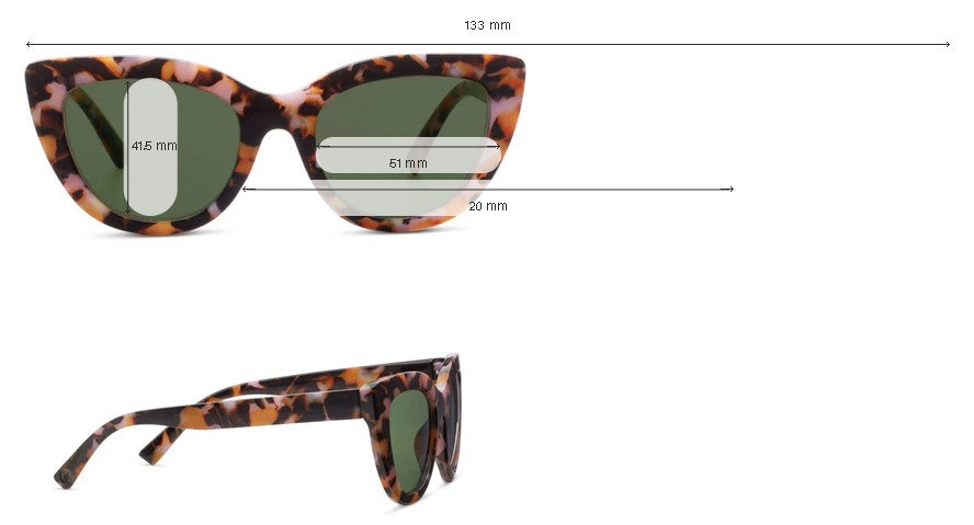 PEEP SUNGLASS BIFOCAL CAPRI