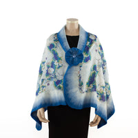 GALINA FELT WRAP WITH BROOCH