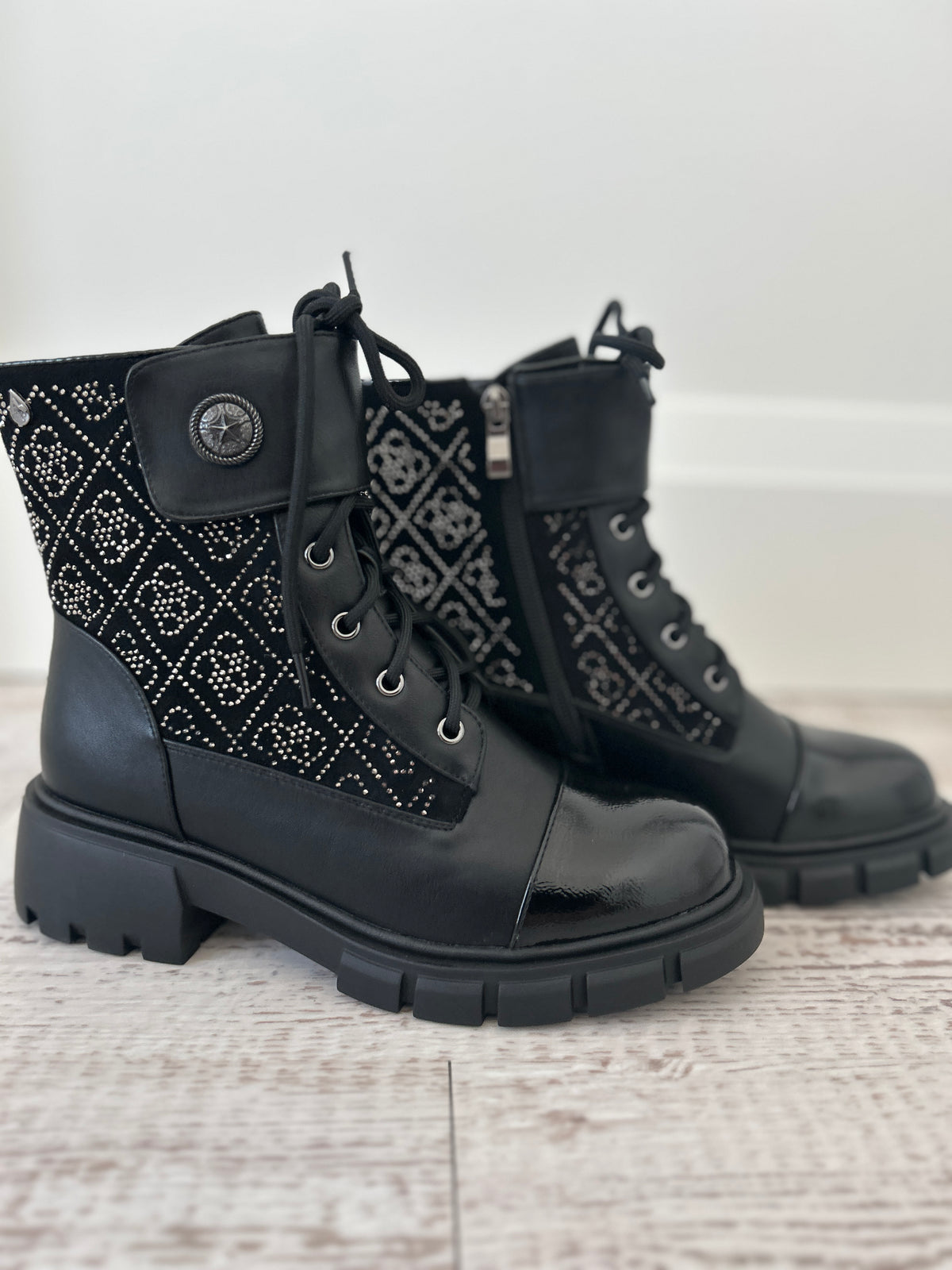 AQUA BOOT COMBAT SPARKLE