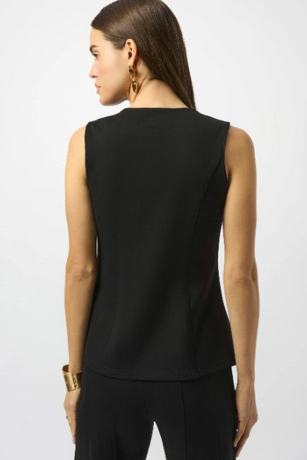JOSEPH RIBKOFF HEAVY KNIT FITTED VEST