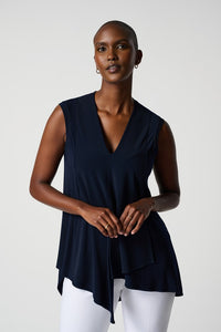 JOESEPH RIBKOFF V NECK SLEEVELESS TUNIC