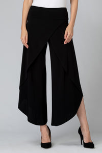 JOSEPH RIBKOFF WIDE LEG SLIT FRONT PANT