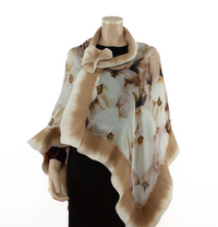 GALINA FELT WRAP WITH BROOCH