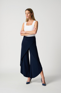 JOSEPH RIBKOFF WIDE LEG SLIT FRONT PANT