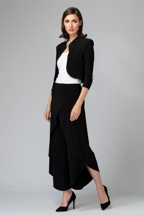 JOSEPH RIBKOFF WIDE LEG SLIT FRONT PANT