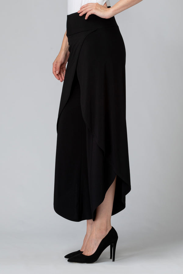 JOSEPH RIBKOFF WIDE LEG SLIT FRONT PANT