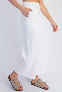RAE PANT SCUBA CROPPED WIDE