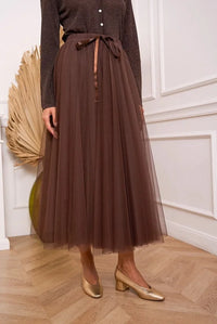 LONG TULLE SKIRT