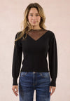 MOLLY MESH TOP L/S