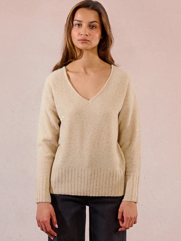 MOLLY SWEATER VNECK L/S