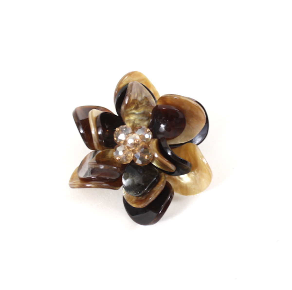 PP BROOCH FLWR POLYRSN