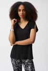 JOSEPH RIBKOFF JERSEY SHORT SLEEVE TOP