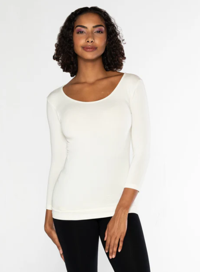 3/4 SLEEVE BAMBOO TOP