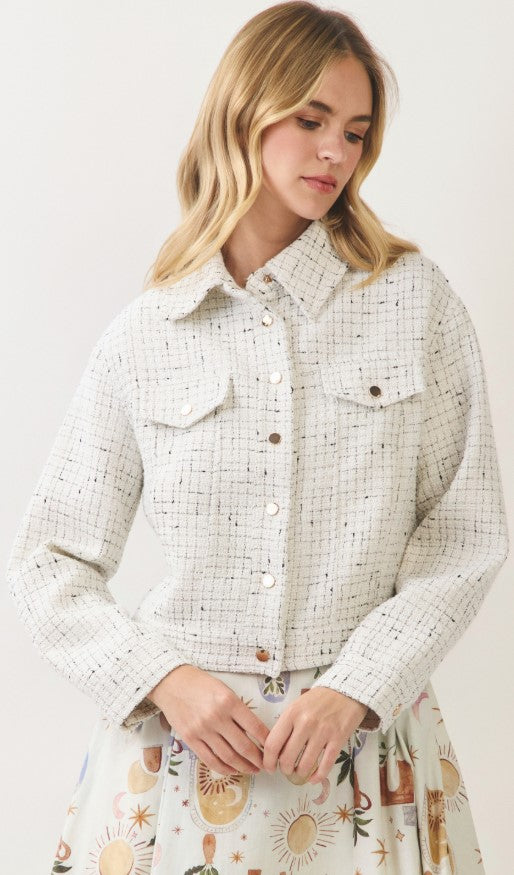 TWEED JACKET WITH POCKETS