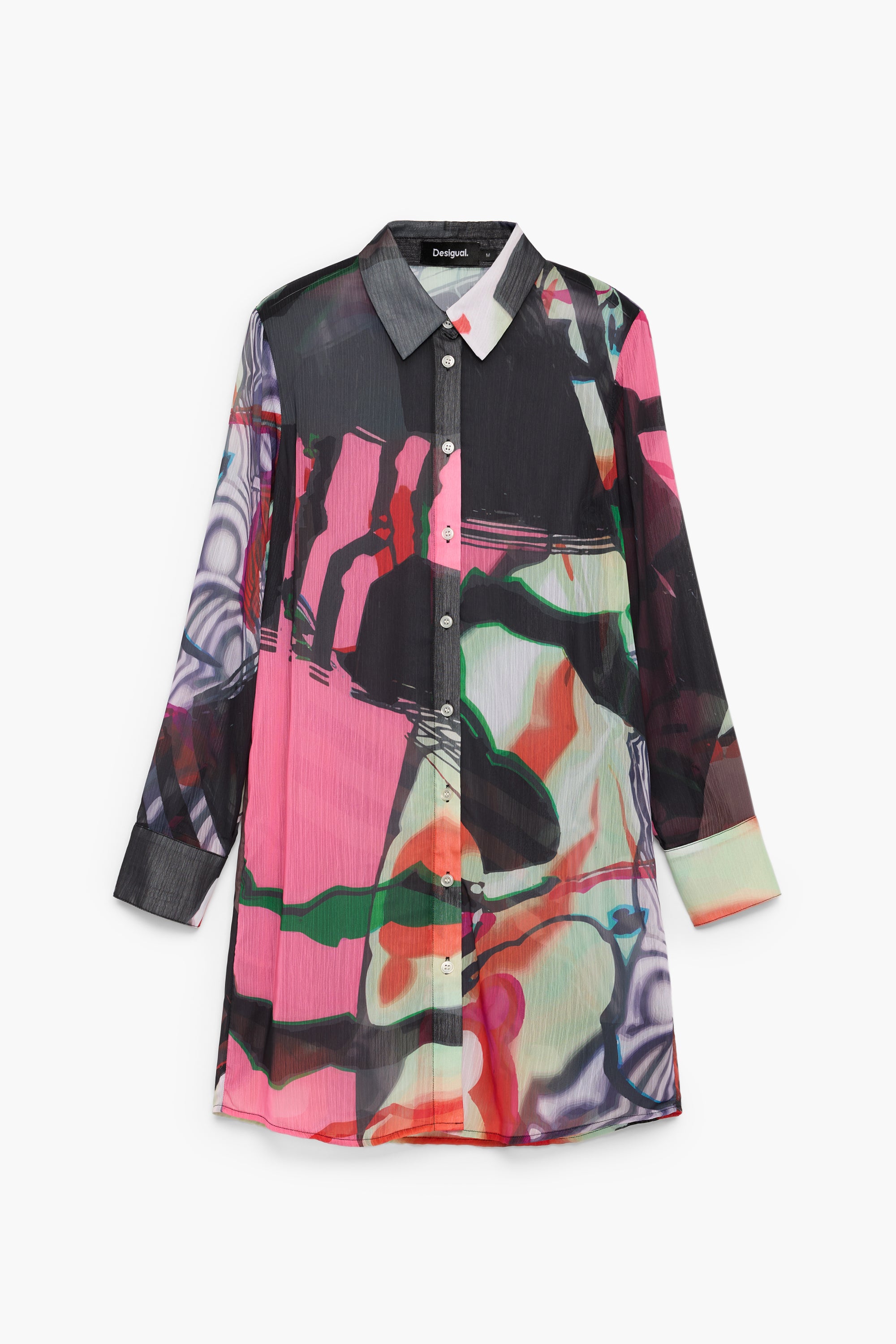DESIGUAL 2PC BUTTON UP DRESS WITH VEST