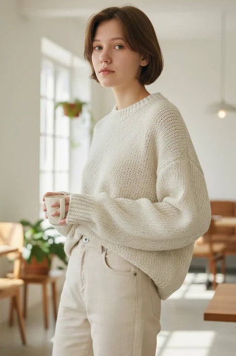 CATH SWEATER CHUNKY KNIT CREW