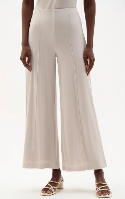 RIBKO PANT SILKY KNIT WIDE LEG PULL ON