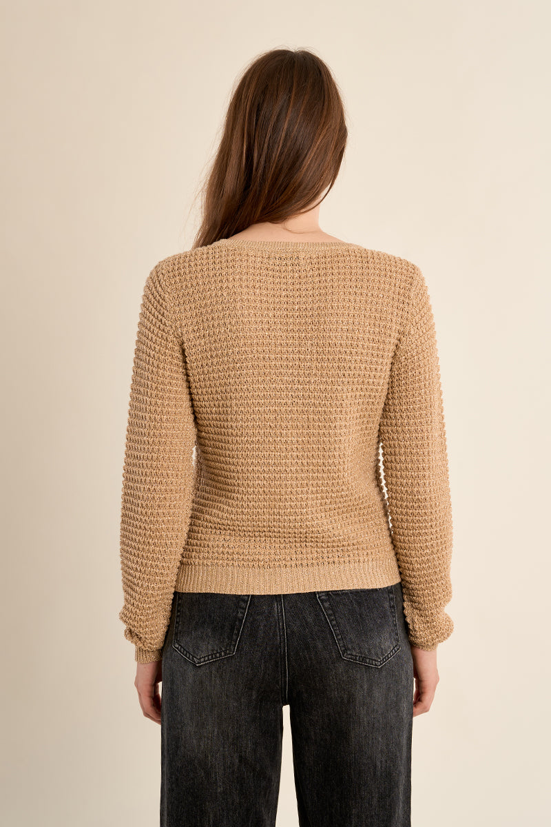 MOLLY CARDIGAN W GOLD BUTTONS