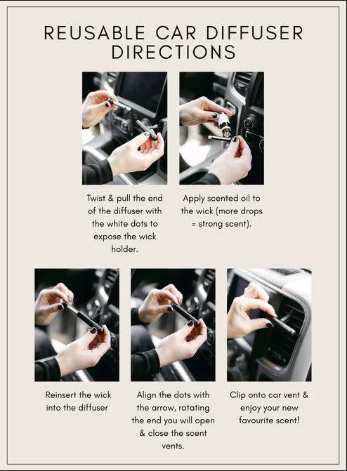 WILF FLICKER CAR DIFFUSER STARTER KIT